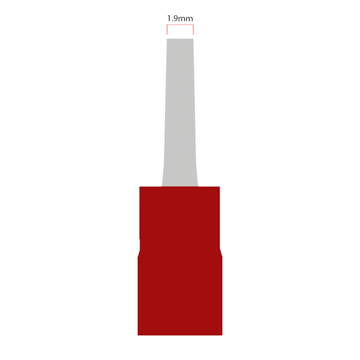 1.9mm Pin Terminal - Red (WT.59)